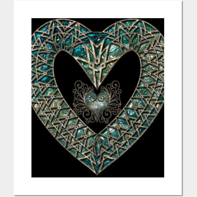 Wonderful elegant celtic heart Wall Art by Nicky2342